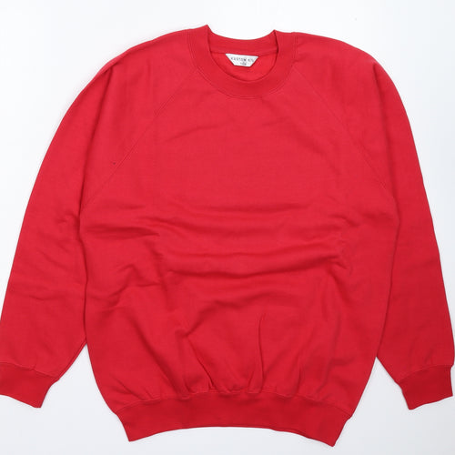 Kustom Kit Mens Red   Pullover Sweatshirt Size S