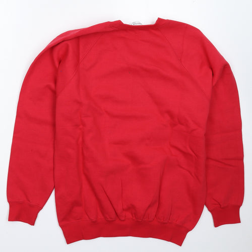 Kustom Kit Mens Red   Pullover Sweatshirt Size S