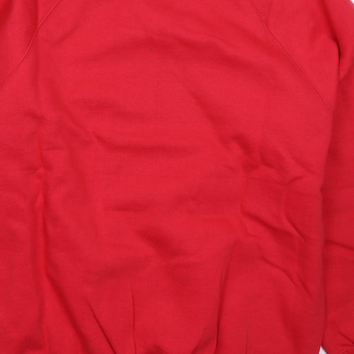 Kustom Kit Mens Red   Pullover Sweatshirt Size S