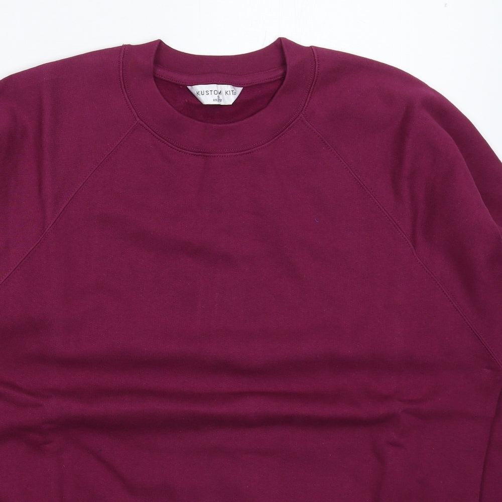 Kustom Kit Mens Purple   Pullover Sweatshirt Size S