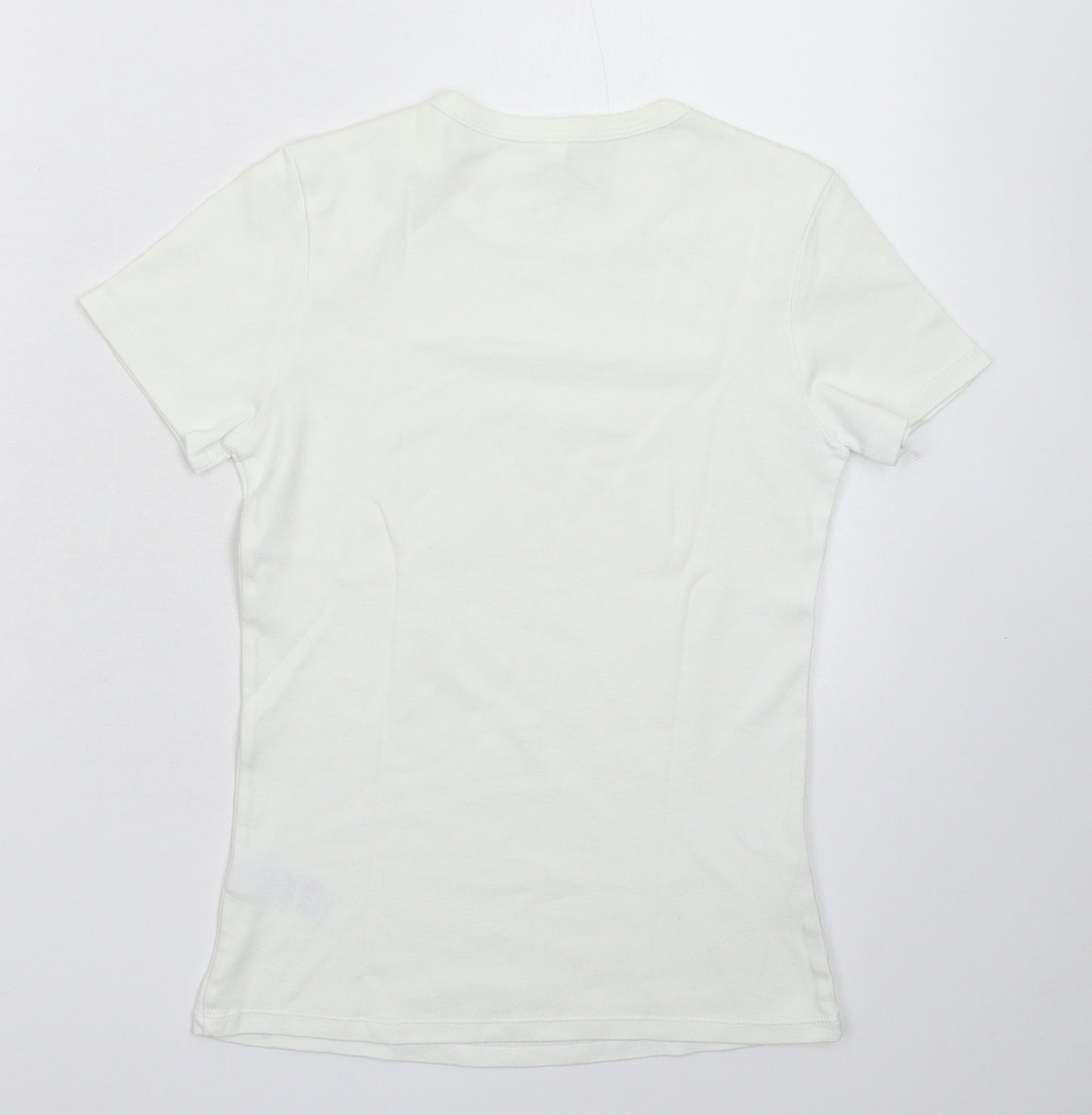 Marks and Spencer Womens White   Basic T-Shirt Size 10