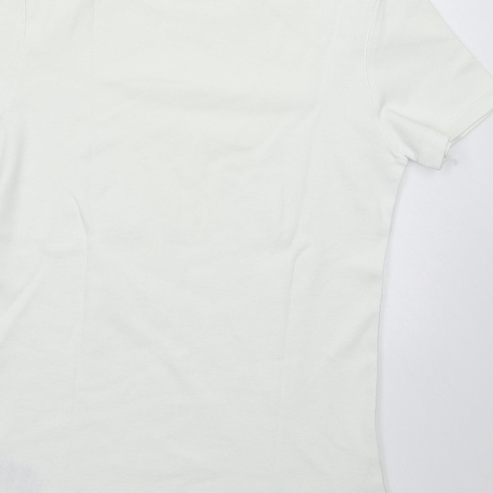 Marks and Spencer Womens White   Basic T-Shirt Size 10
