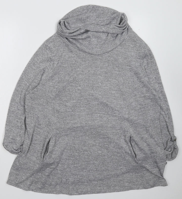 Principles Womens Grey Knit Pullover Jumper Size 12