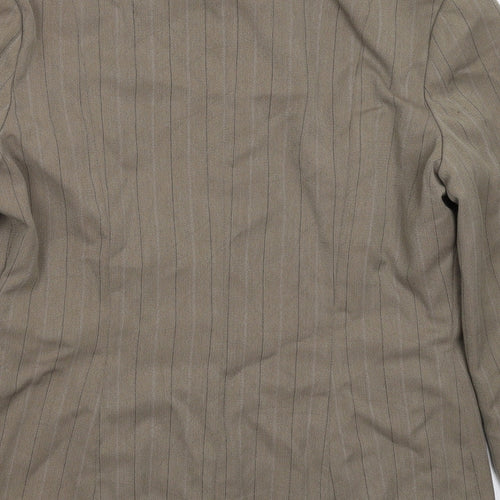 Definitions Womens Grey Striped  Jacket Blazer Size 16
