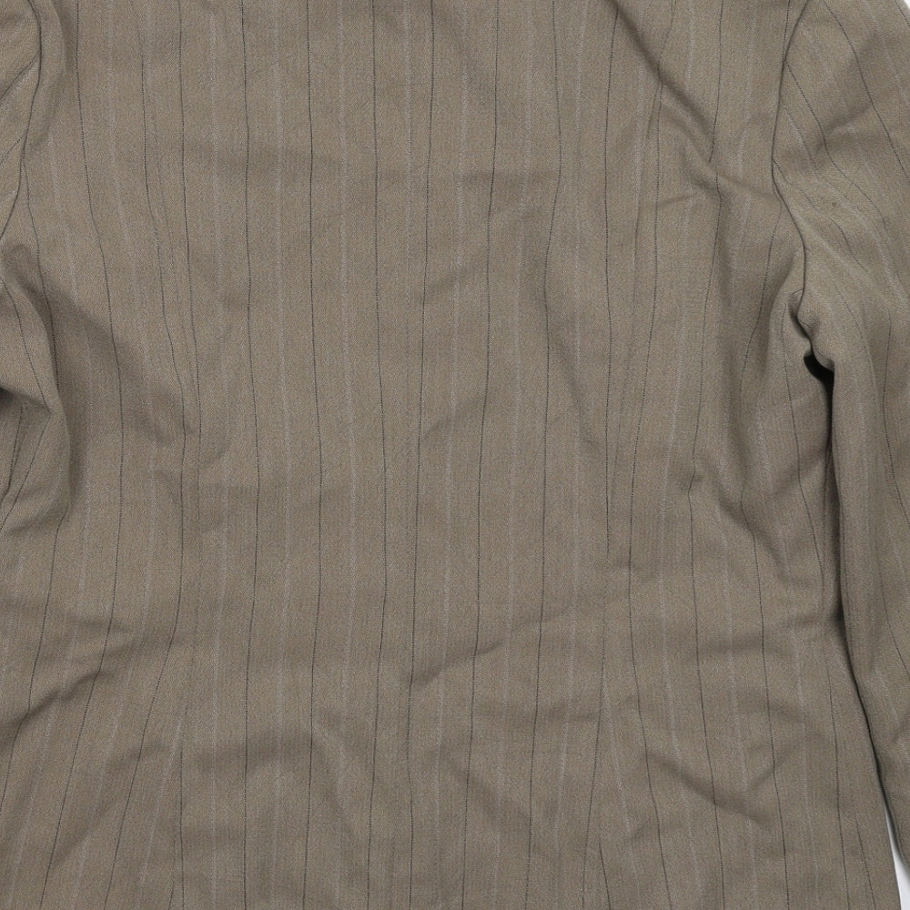 Definitions Womens Grey Striped  Jacket Blazer Size 16