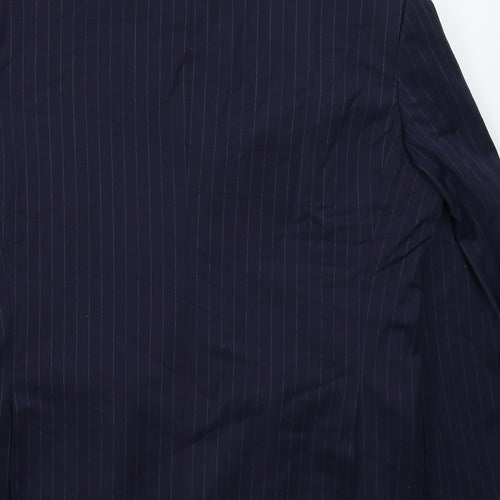 Marks and Spencer Mens Blue Striped  Jacket Suit Jacket Size 40