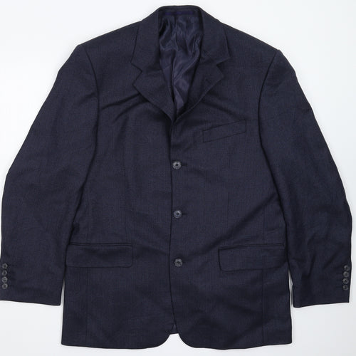 Douglas Mens Blue   Jacket Suit Jacket Size 40
