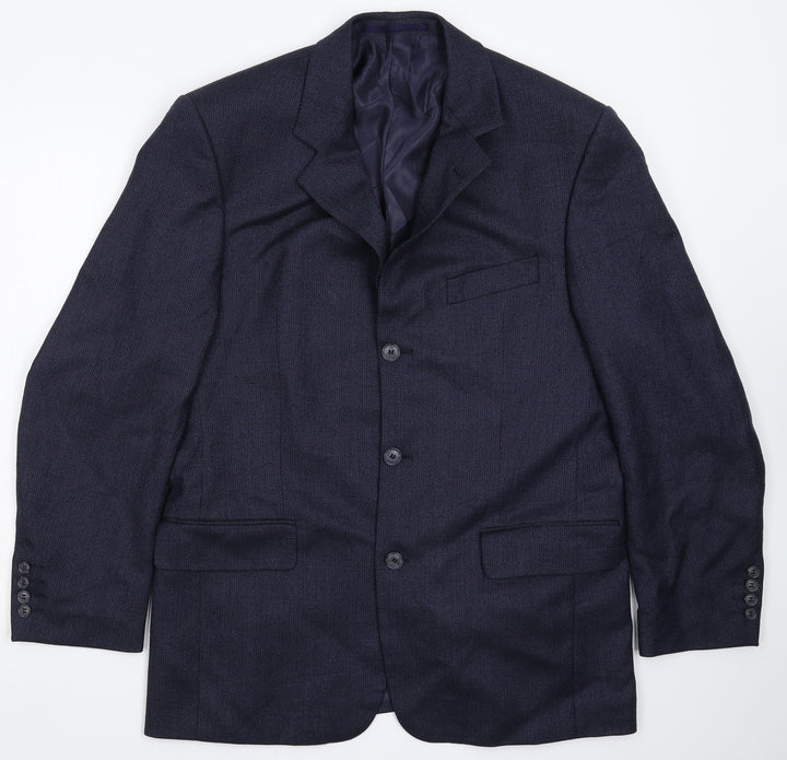 Douglas Mens Blue   Jacket Suit Jacket Size 40