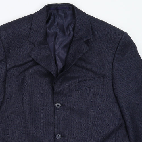 Douglas Mens Blue   Jacket Suit Jacket Size 40