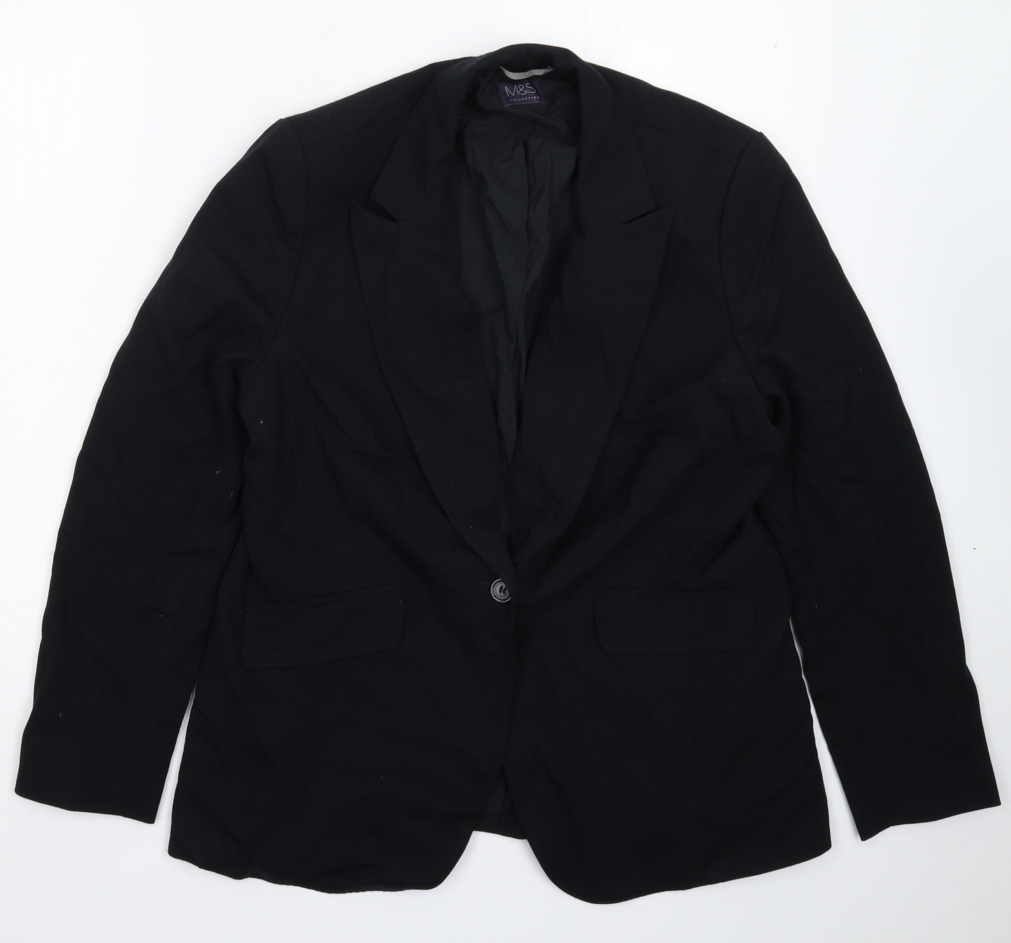 Marks and Spencer Womens Black   Jacket Suit Jacket Size 16