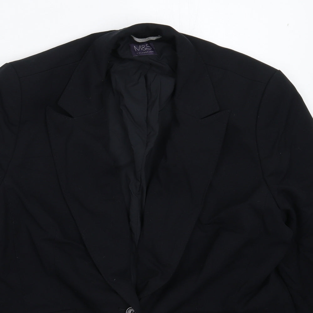 Marks and Spencer Womens Black   Jacket Suit Jacket Size 16