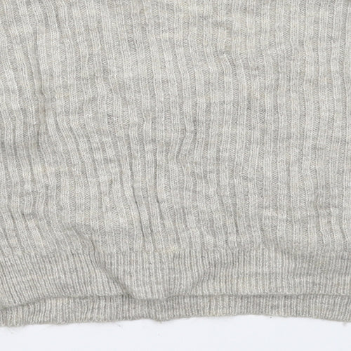 New Look Womens Grey  Knit Pullover Jumper Size M  - Oversized