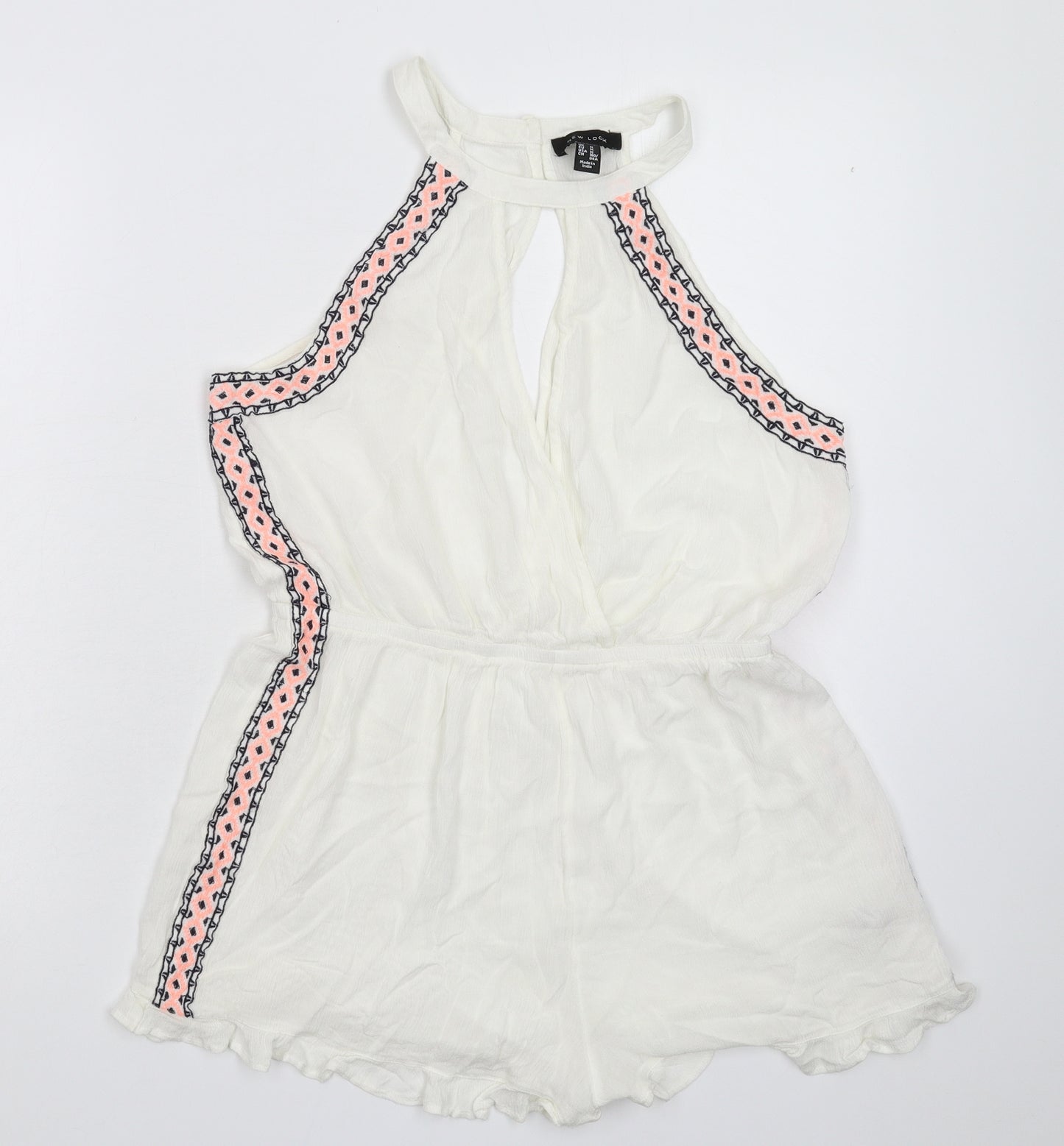 New Look Womens White   Jumpsuit One-Piece Size M