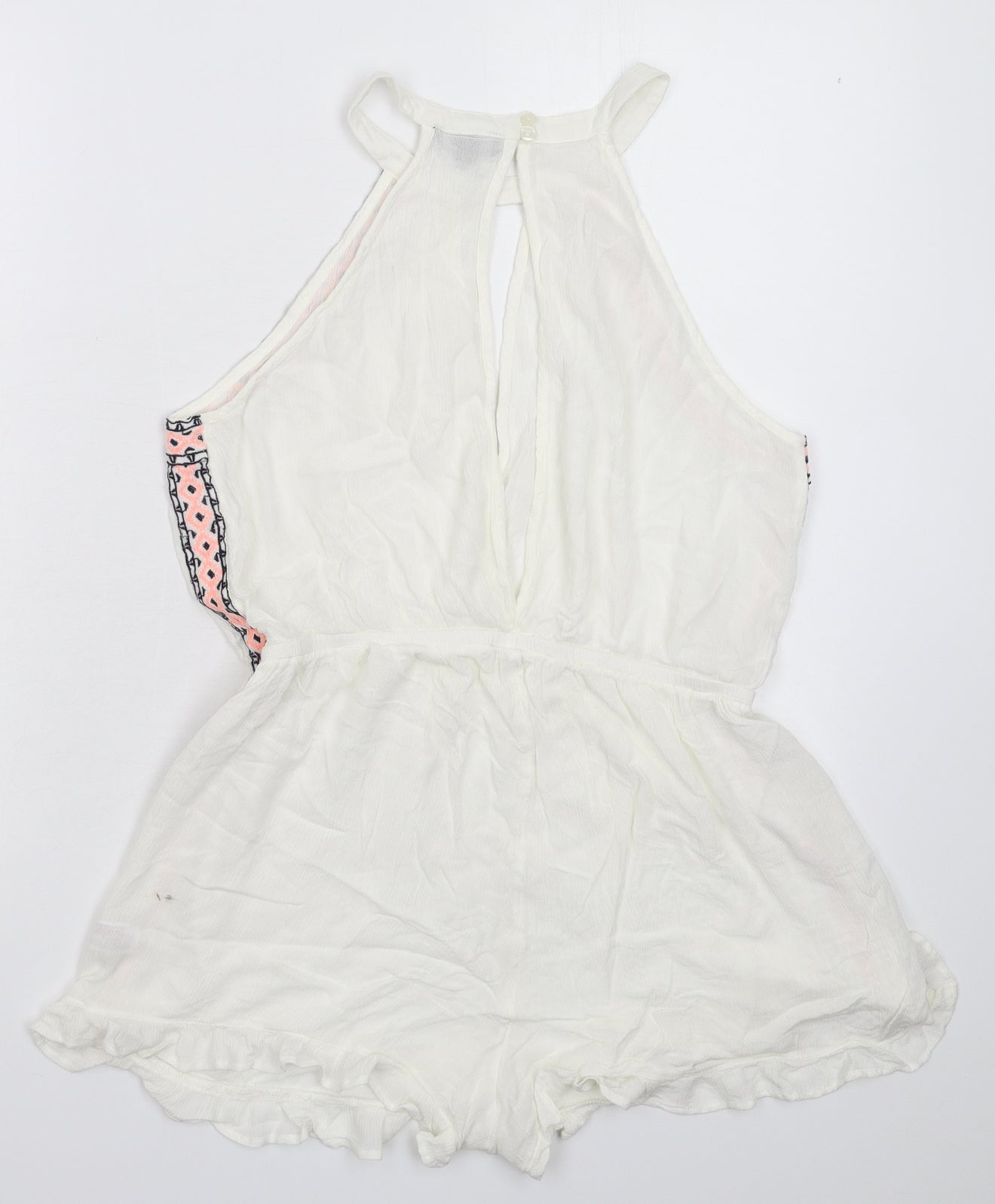 New Look Womens White   Jumpsuit One-Piece Size M