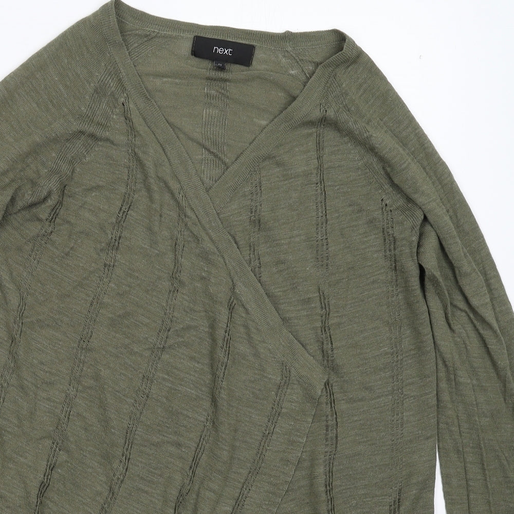 NEXT Womens Green  Knit Cardigan Jumper Size 12