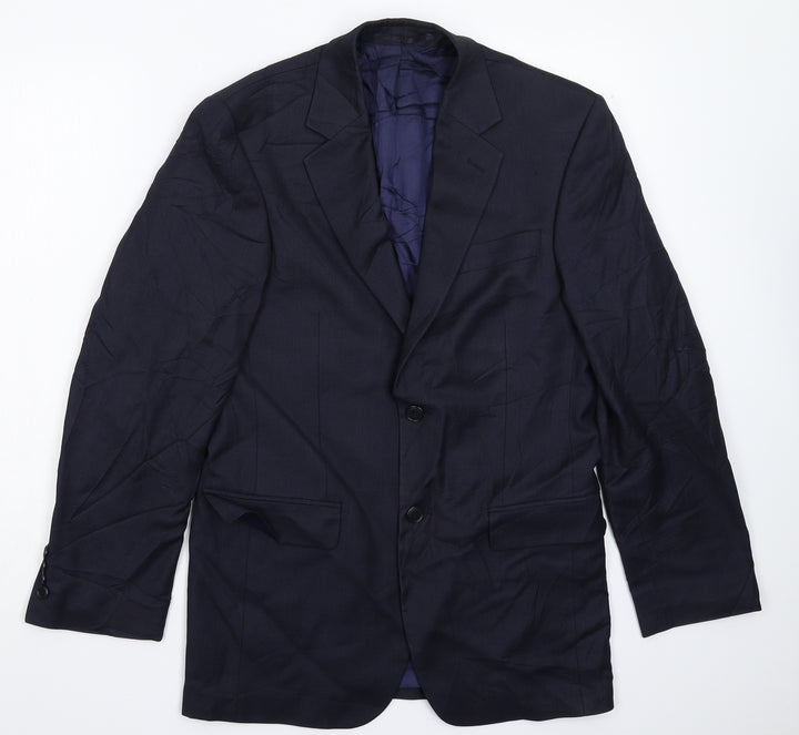 John Lewis Mens Blue   Jacket Suit Jacket Size 36