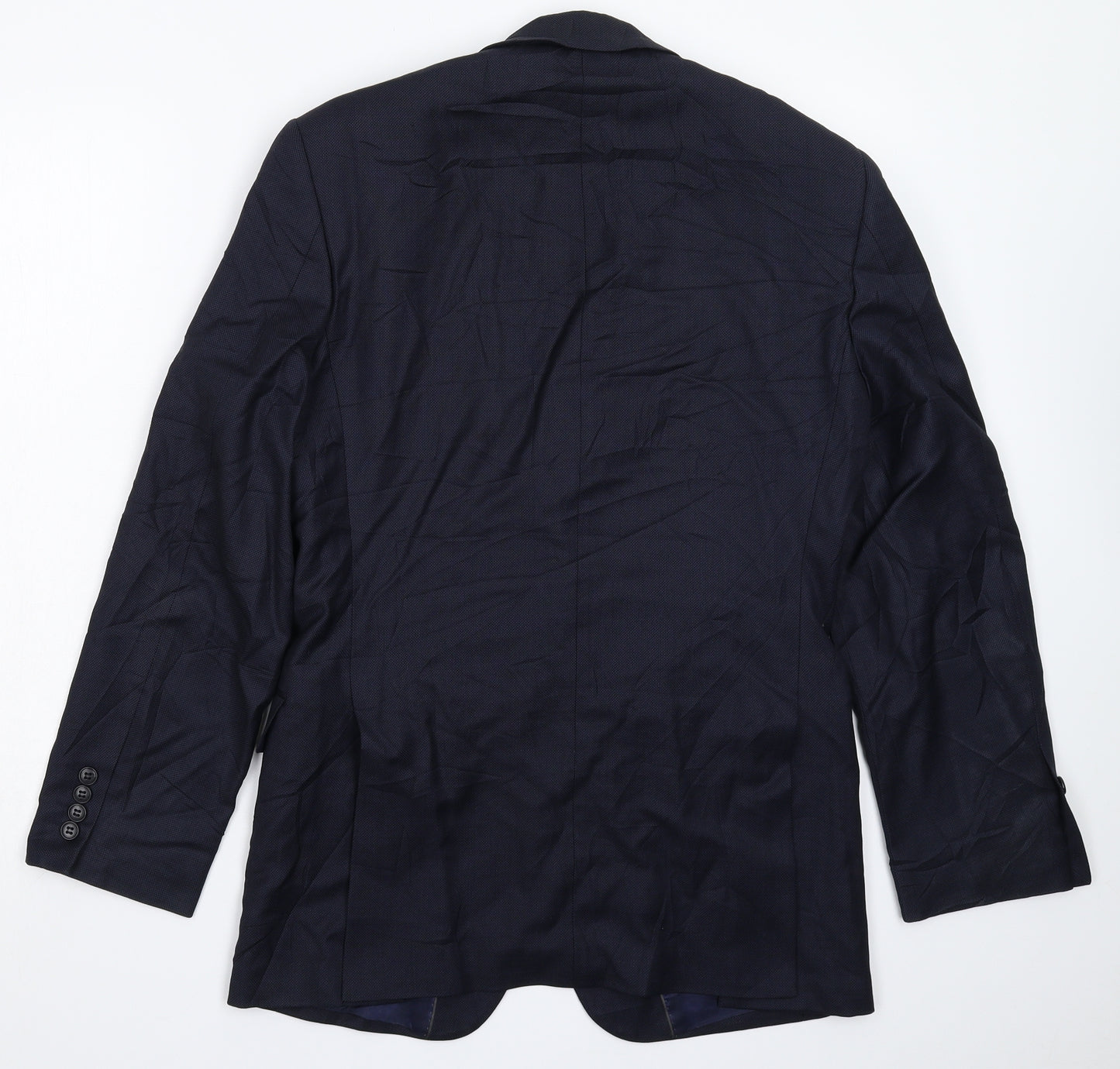 John Lewis Mens Blue   Jacket Suit Jacket Size 36