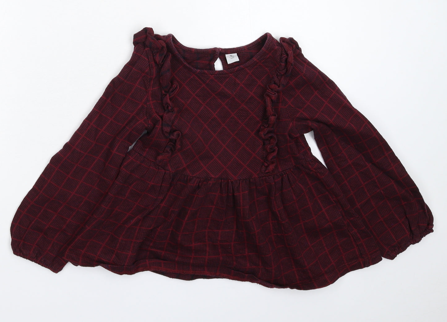 TU Girls Multicoloured Check  Basic T-Shirt Size 7 Years
