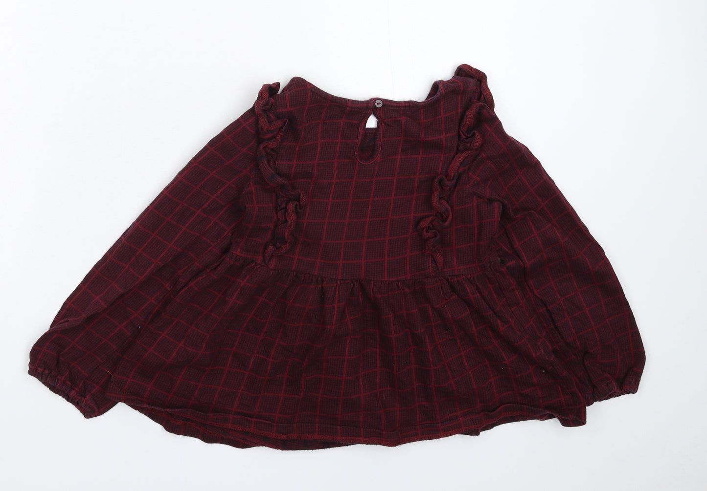 TU Girls Multicoloured Check  Basic T-Shirt Size 7 Years