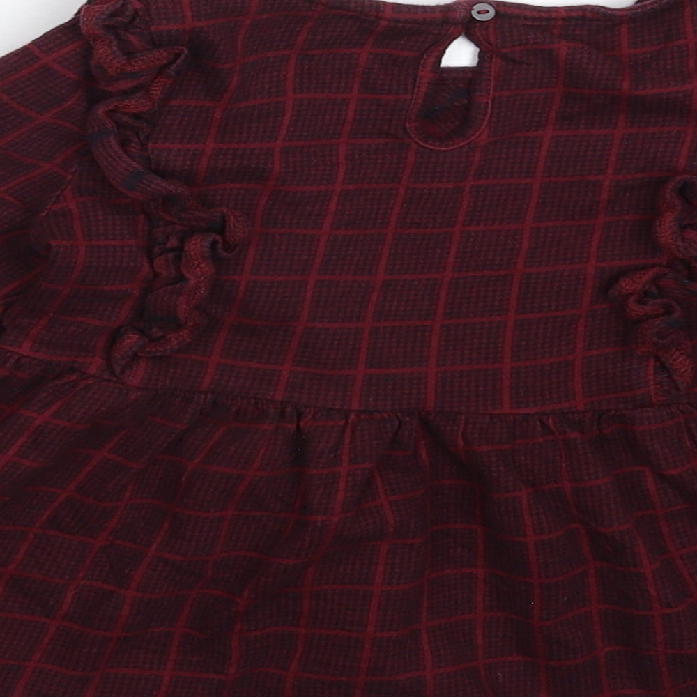 TU Girls Multicoloured Check  Basic T-Shirt Size 7 Years