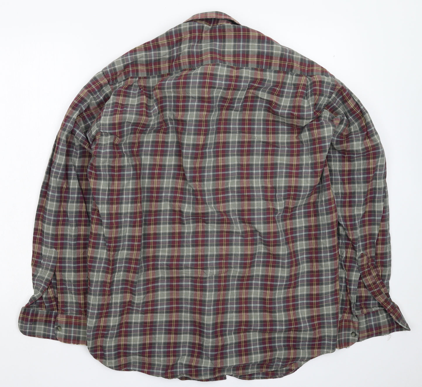 Marks and Spencer Mens Multicoloured Check   Dress Shirt Size 17