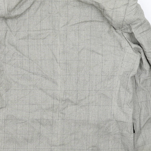 Barisal Mens Grey Check  Jacket Suit Jacket Size 40