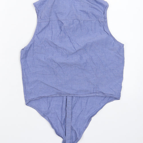 H&M Girls Blue   Basic Button-Up Size 14 Years