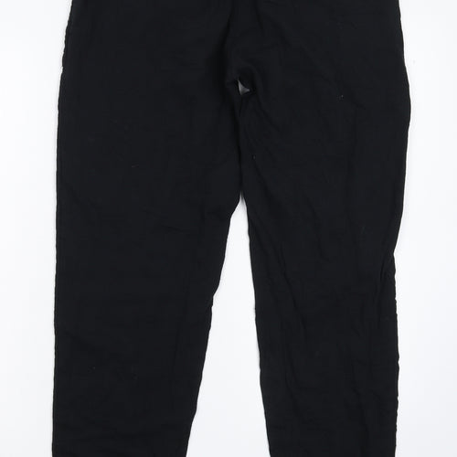 Per Una Womens Black   Trousers  Size 12 L29 in