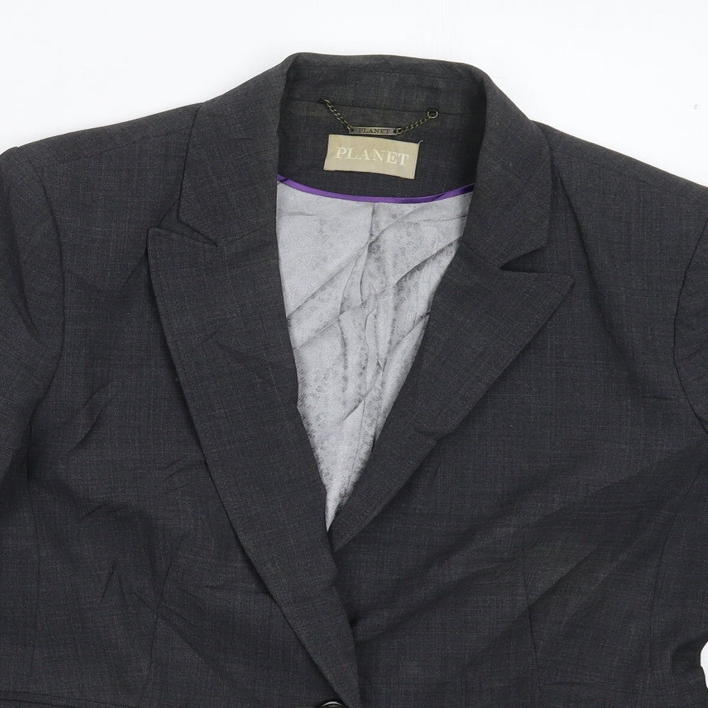 Planet Womens Grey   Jacket Suit Jacket Size 14