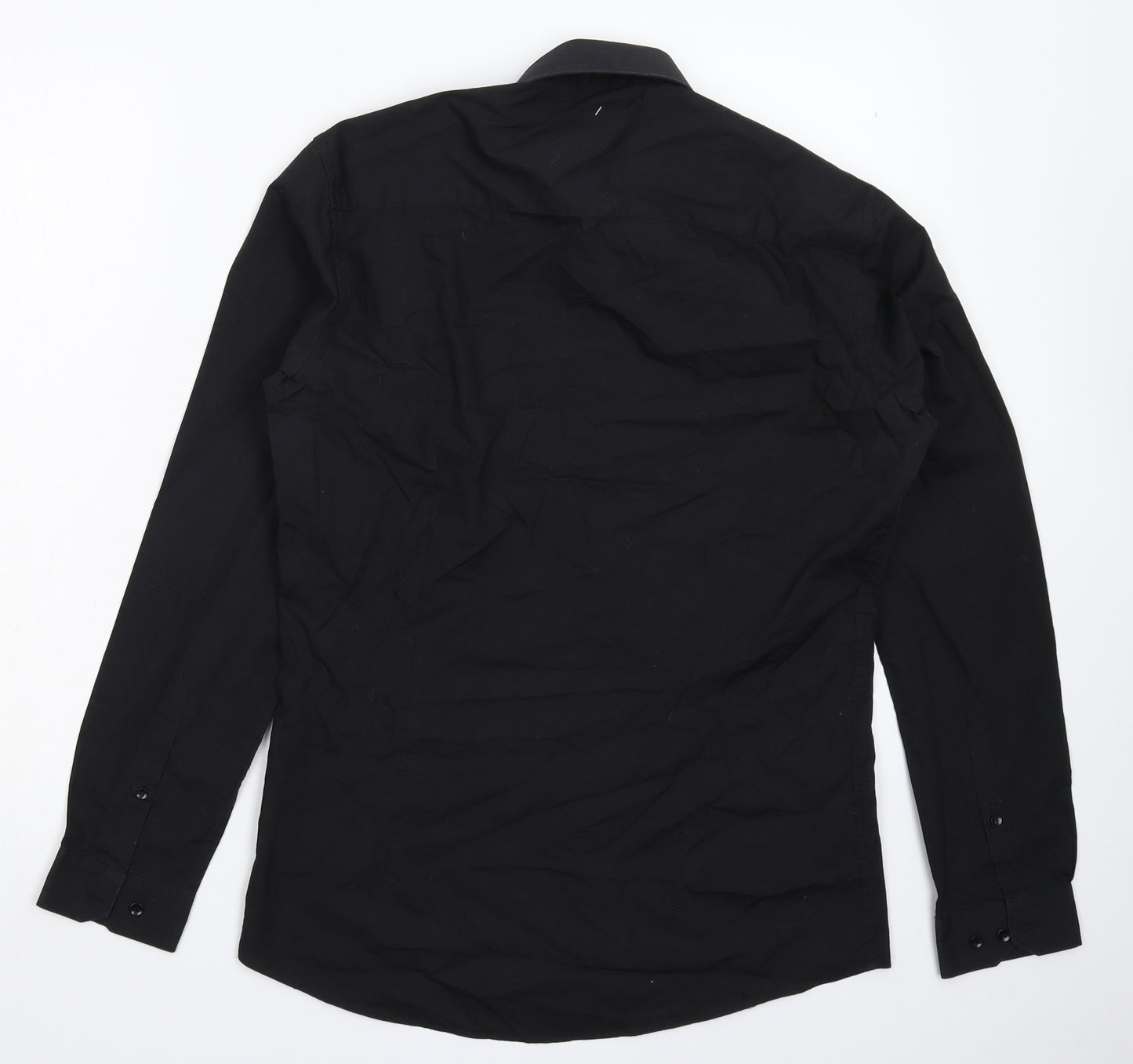 Cedar Wood State Mens Black    Dress Shirt Size 15