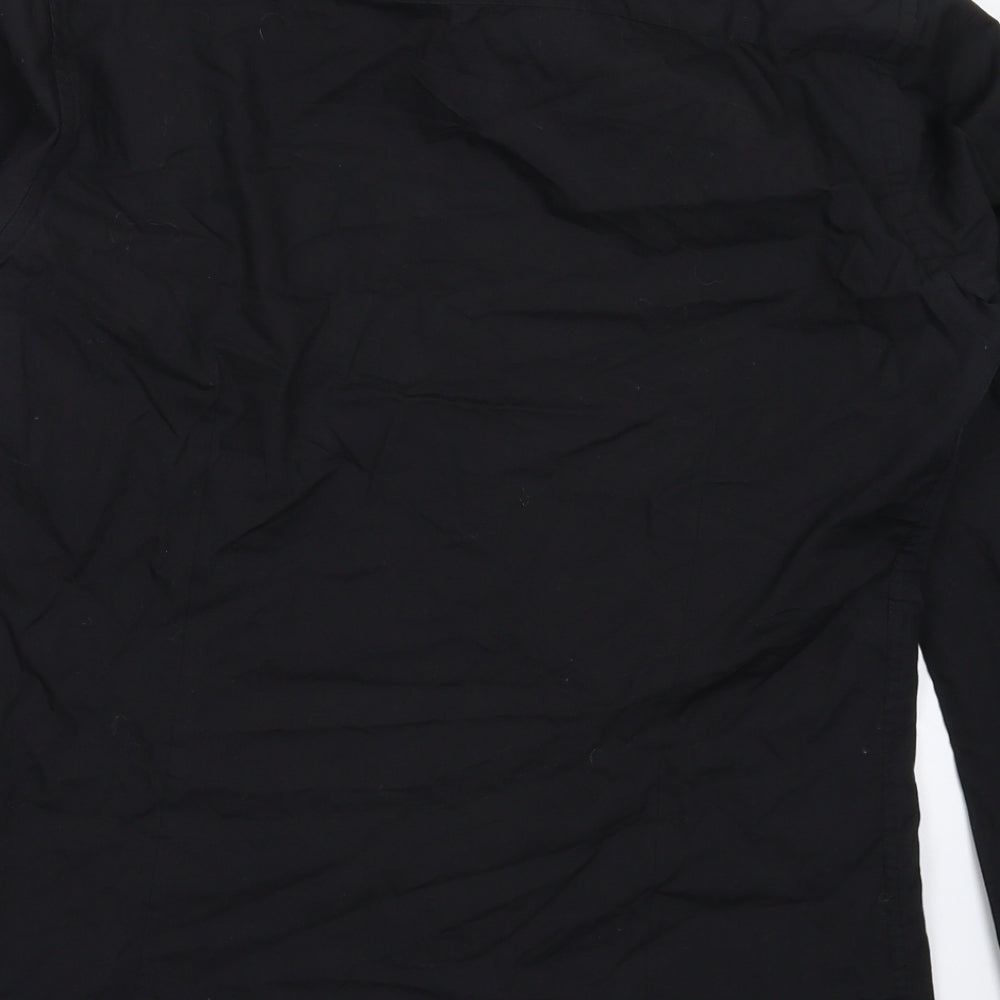 Cedar Wood State Mens Black    Dress Shirt Size 15