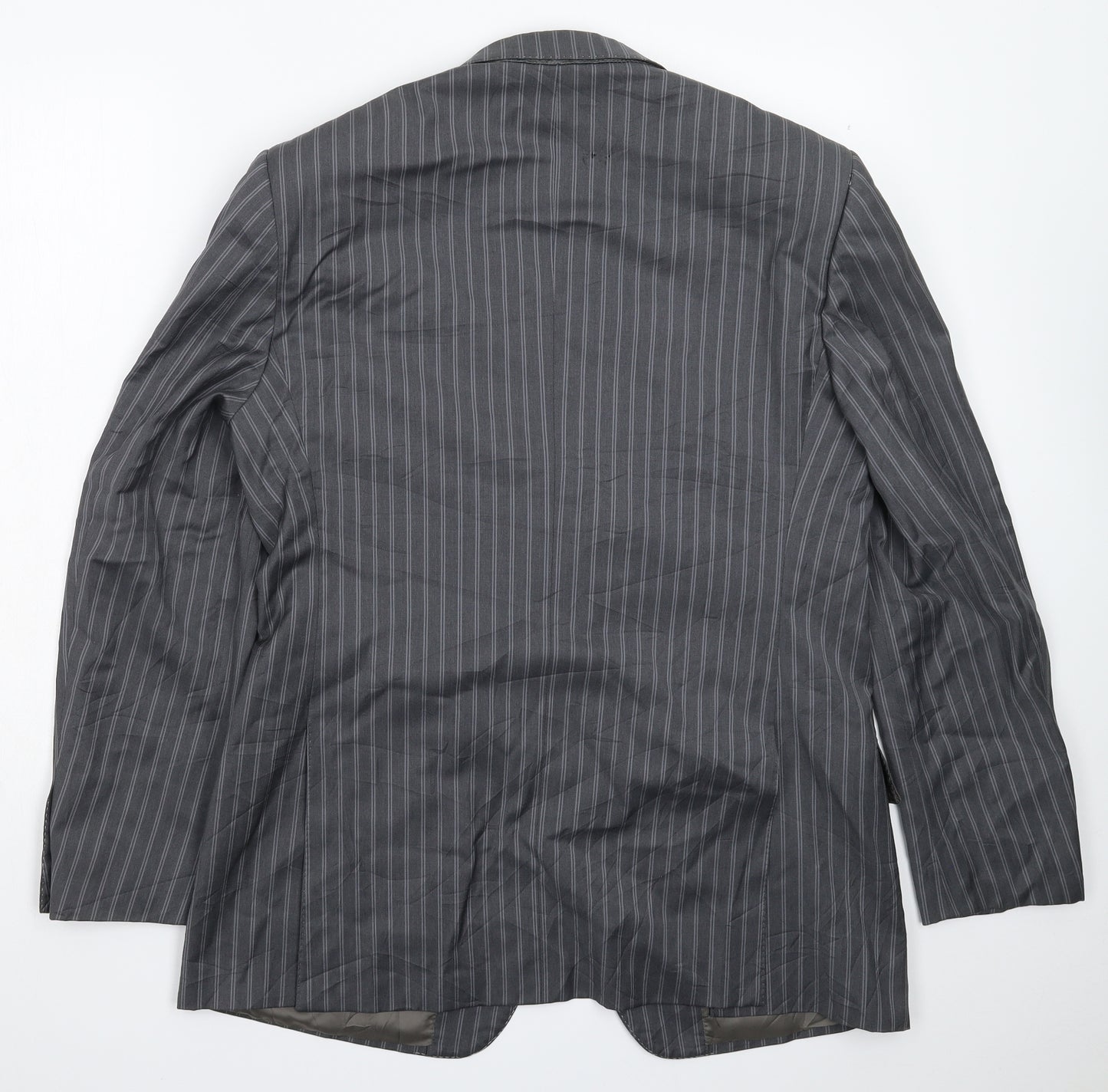 Cerruti Mens Grey Striped  Jacket Suit Jacket Size 40