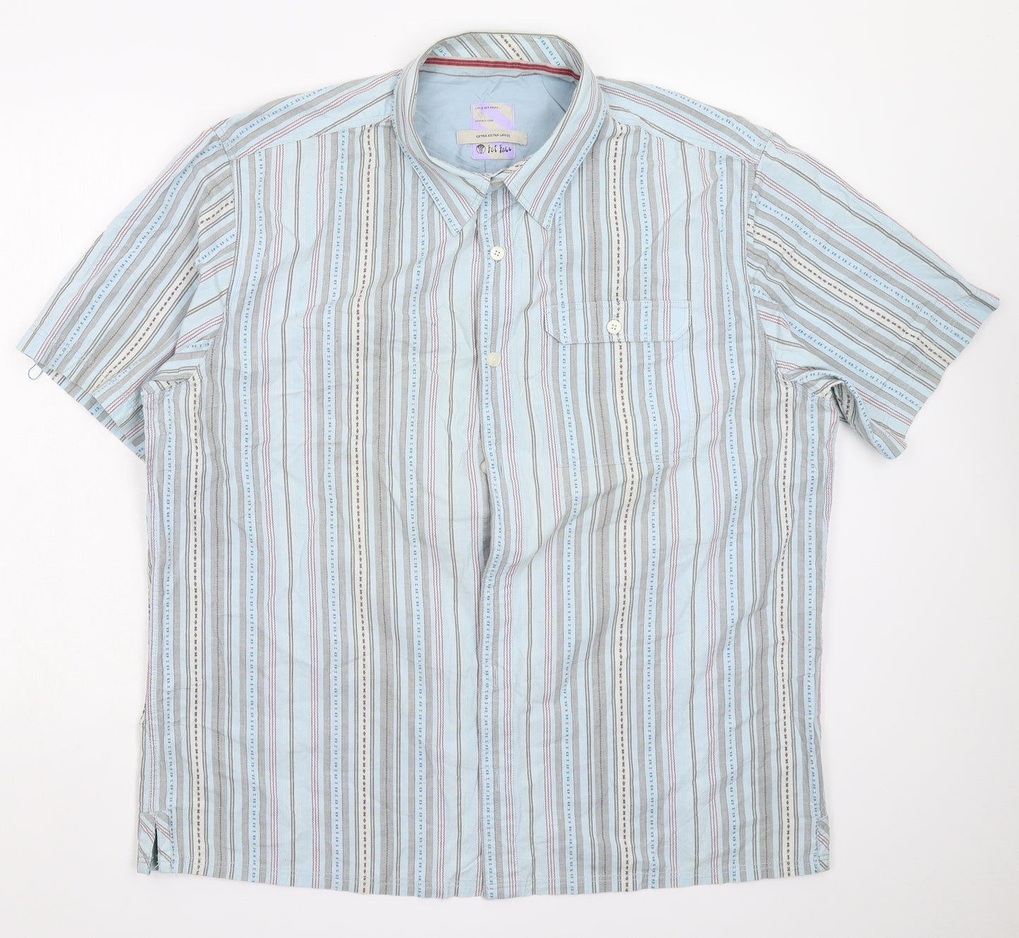 Fat Face Mens Multicoloured Striped   Button-Up Size 2XL