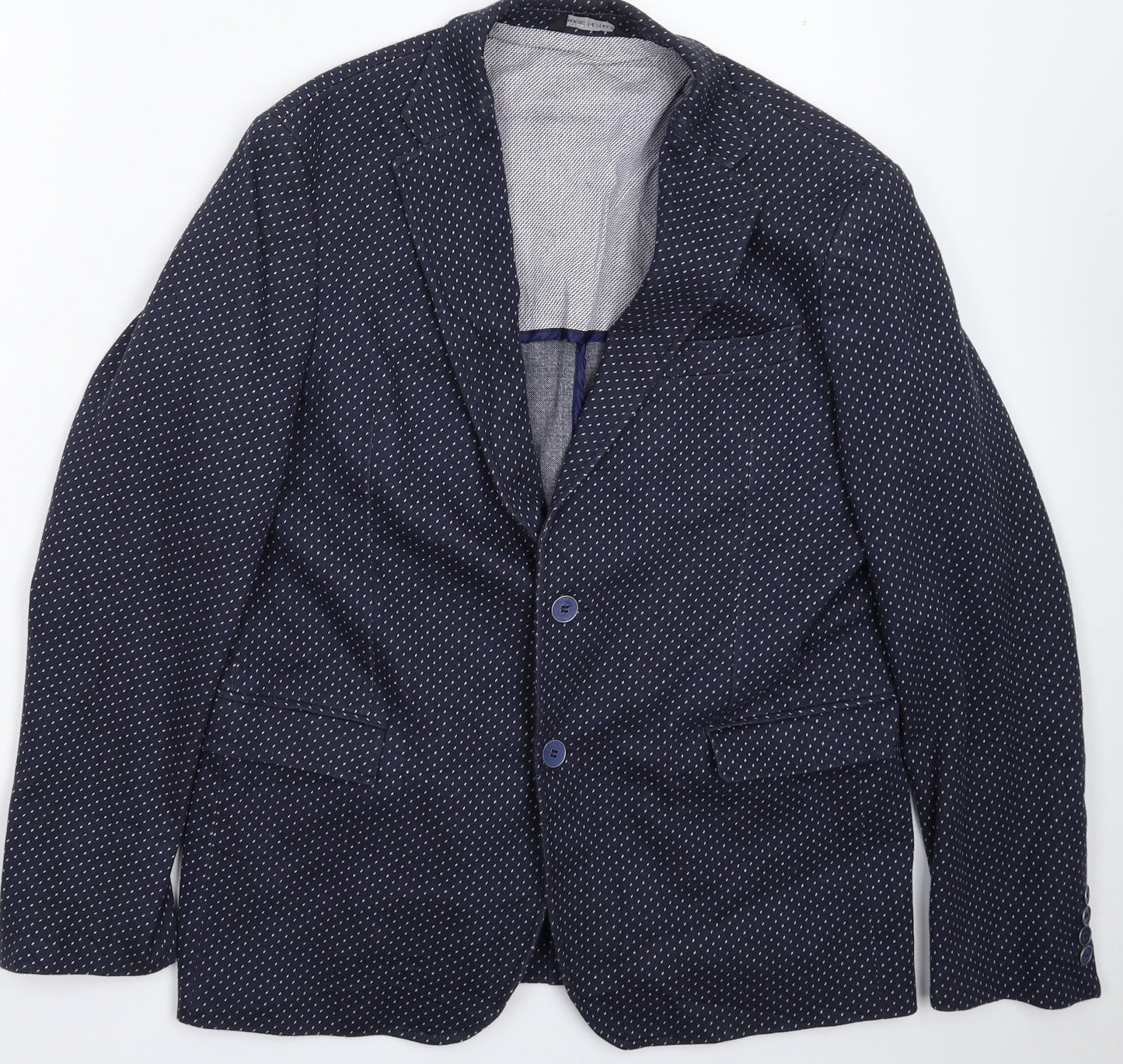 Ulgaf Mens Blue Striped  Jacket Blazer Size 44