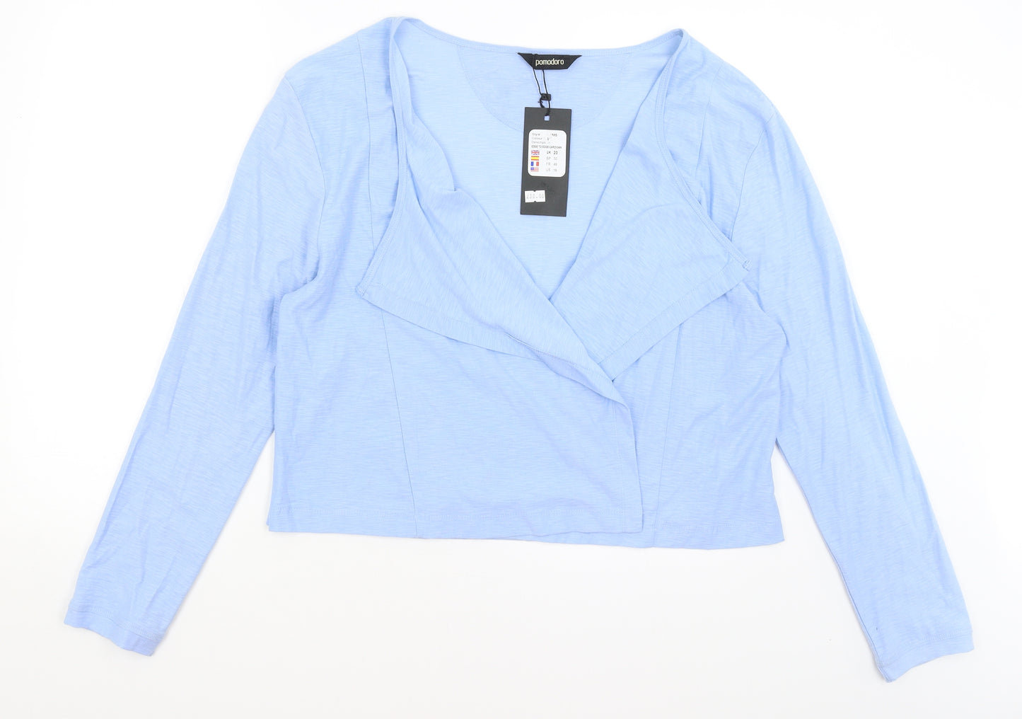 Pomodoro Womens Blue   Cardigan Jumper Size 20
