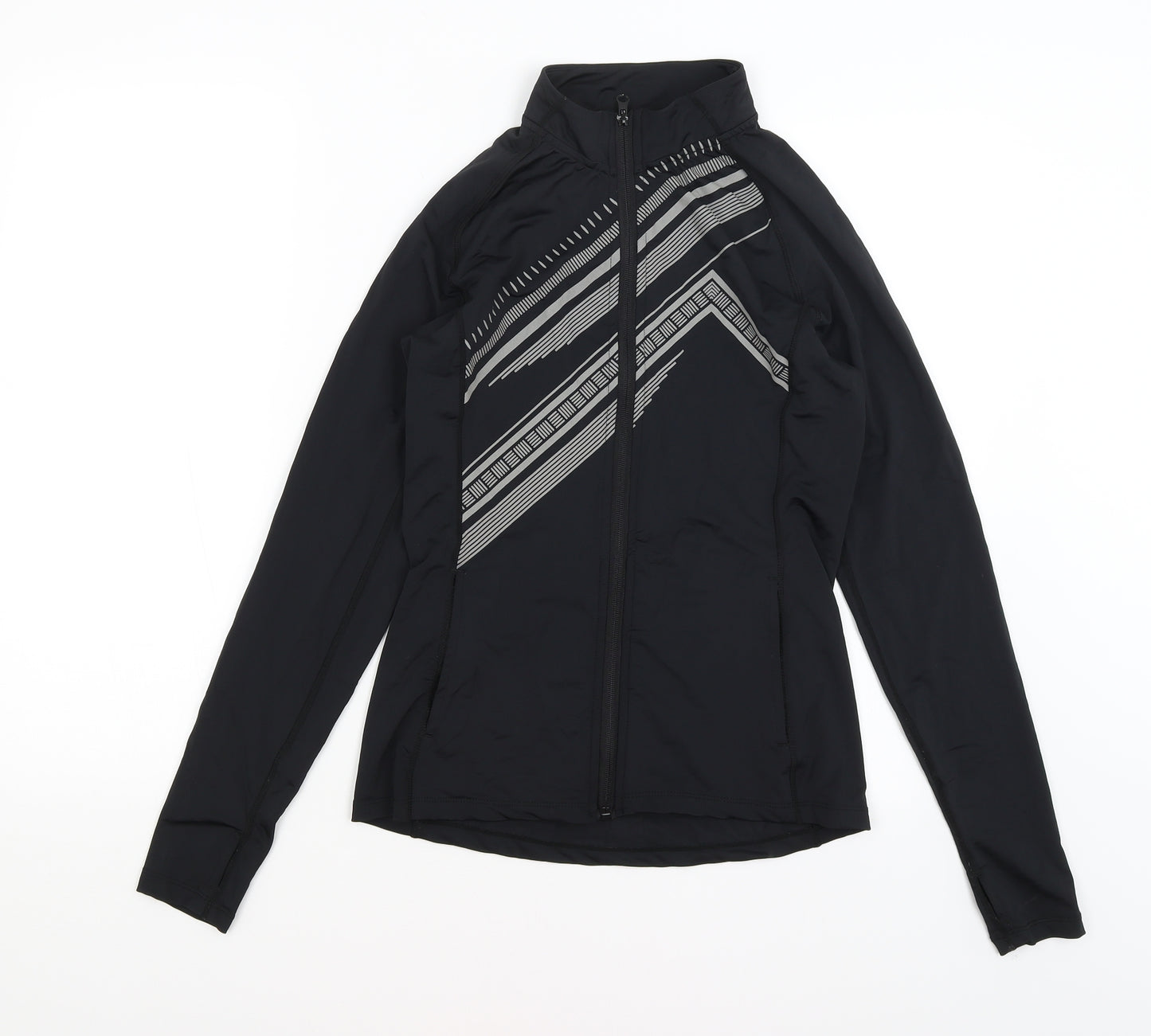 Primark Womens Black   Full Zip Jumper Size 8