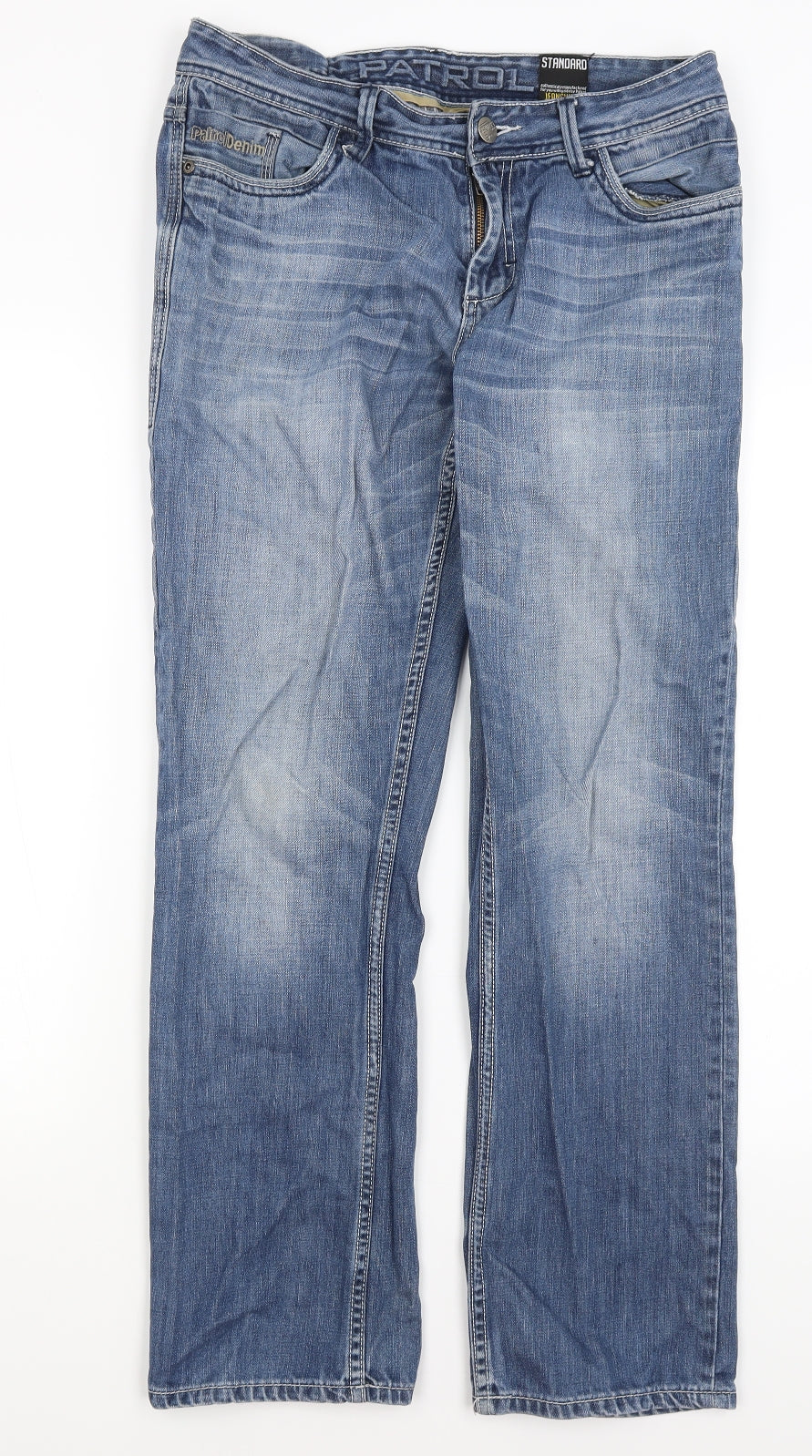 Patrol Mens Blue   Straight Jeans Size 34 in L29 in