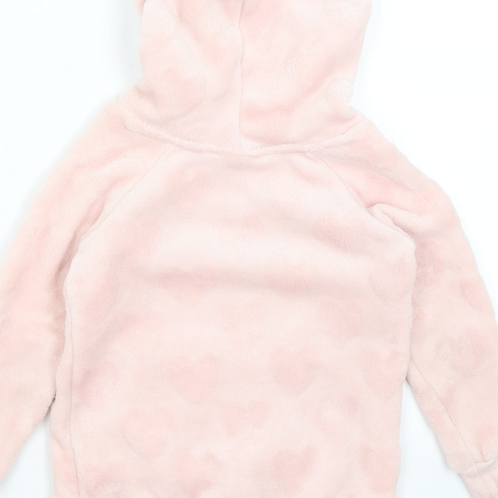 H&M Girls Pink   Pullover Hoodie Size 3-4 Years  - Unicorn League