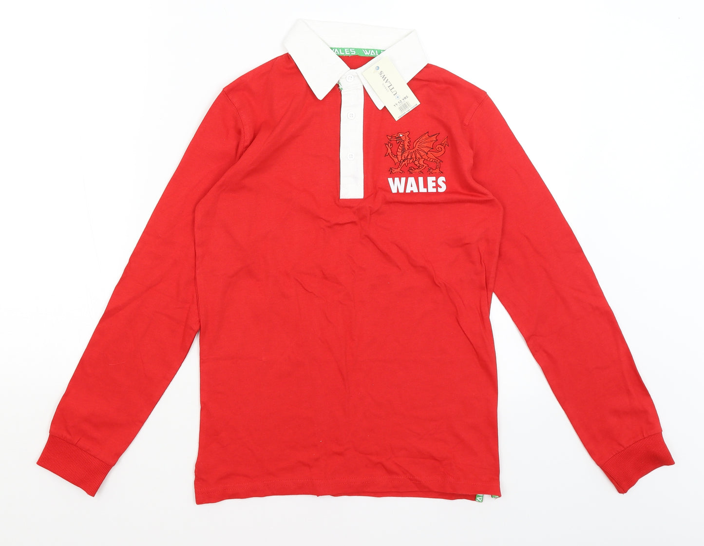 Urban Outlaws Boys Red   Basic T-Shirt Size 11-12 Years  - Wales
