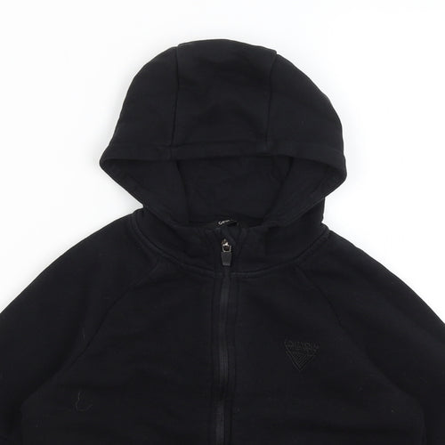 George Boys Black   Full Zip Hoodie Size 8-9 Years