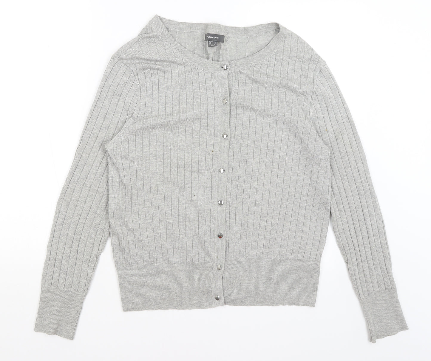 Primark Womens Grey   Cardigan Jumper Size 16