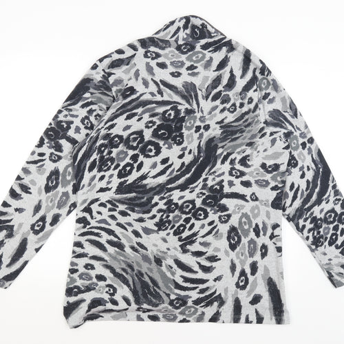 Tigi Womens Grey Animal Print  Pullover Jumper Size 18