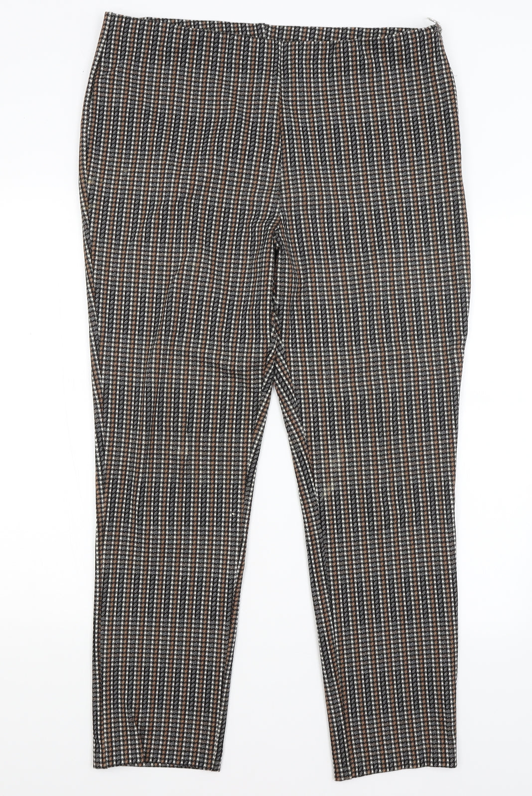 Klass Womens Brown Houndstooth  Trousers  Size 16 L28 in