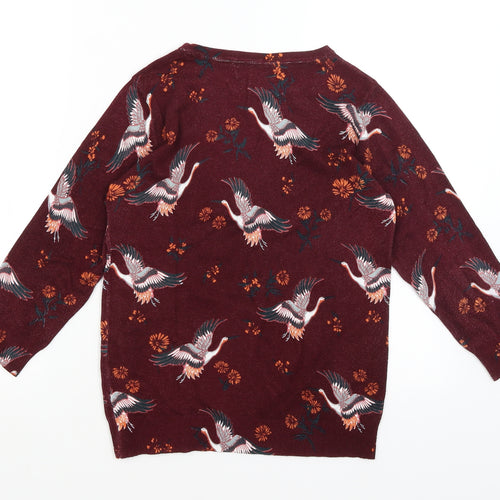 Collection Womens Red   Pullover Jumper Size 10  - Cranes