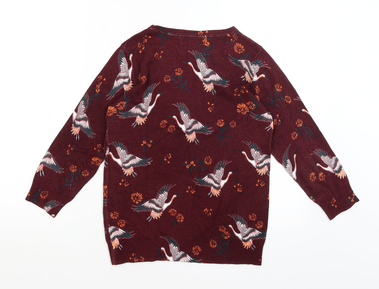 Collection Womens Red   Pullover Jumper Size 10  - Cranes