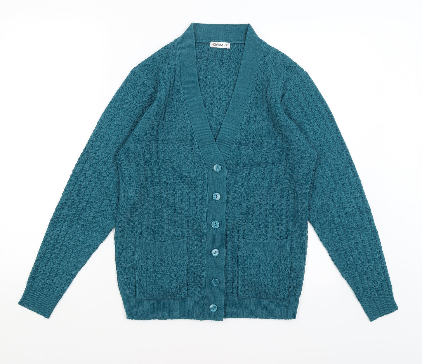 Damart Womens Blue   Cardigan Jumper Size 8