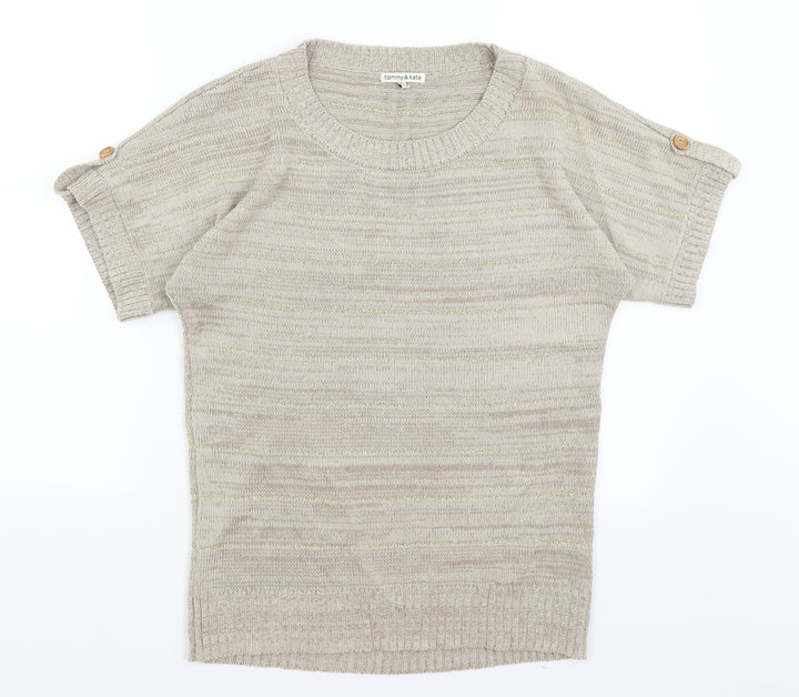 Tommy & Kate Womens Beige   Pullover Jumper Size 12