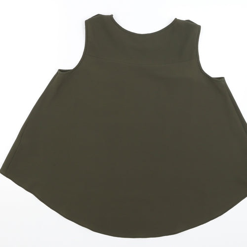 F&F Womens Green   Basic Tank Size 14