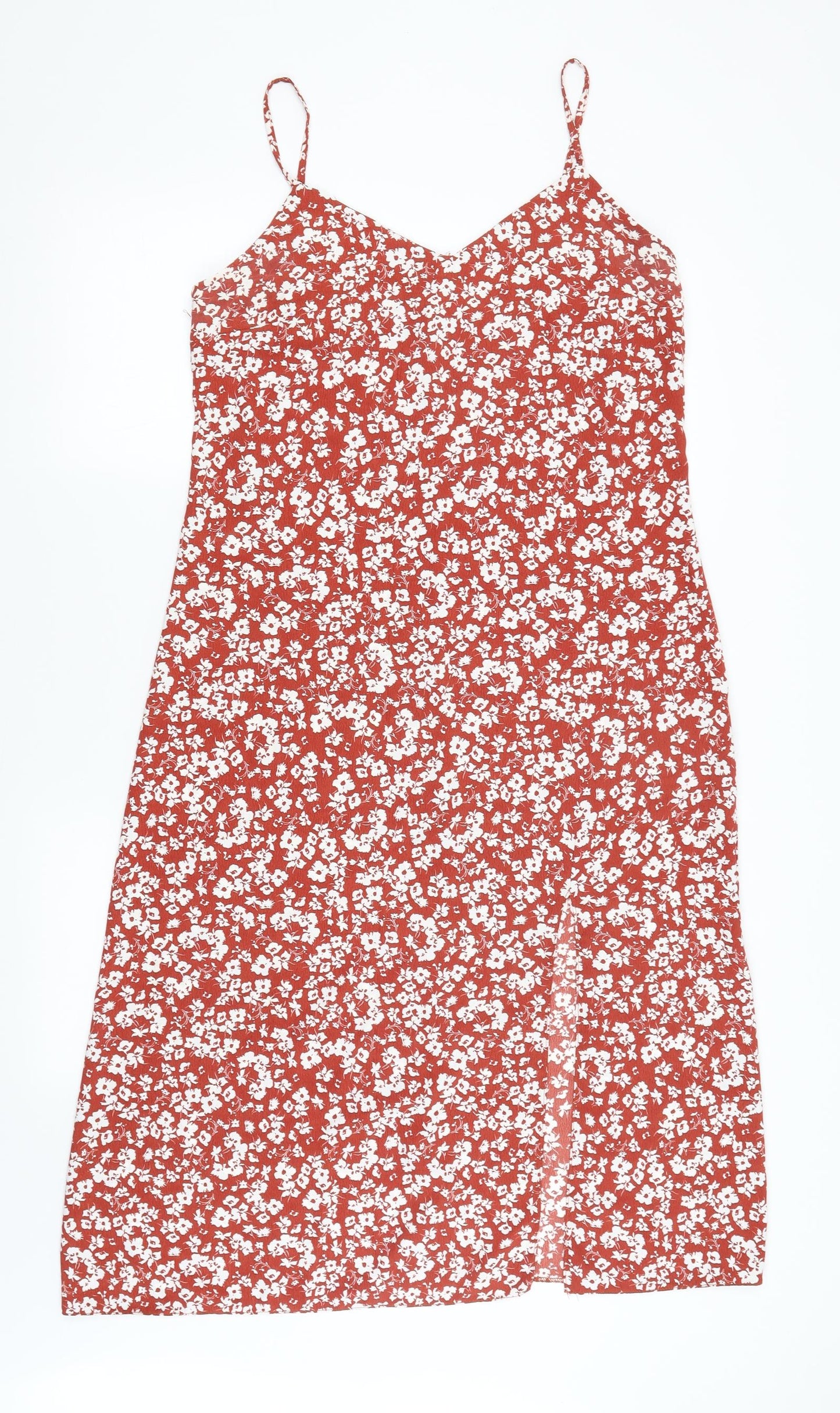 Primark Womens Red Floral  Slip Dress  Size 12
