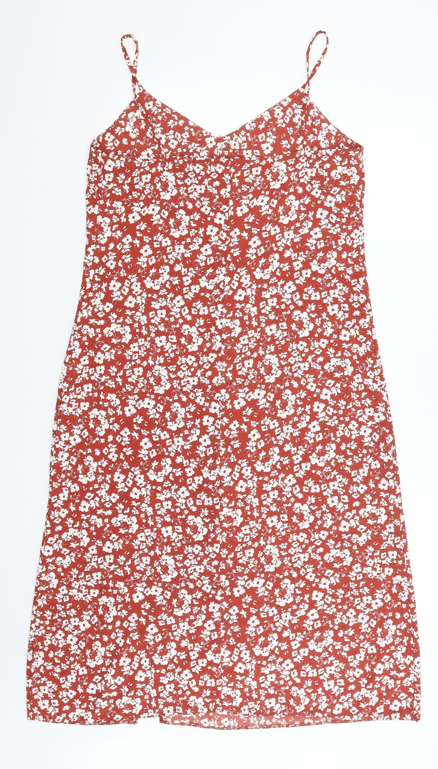 Primark Womens Red Floral  Slip Dress  Size 12